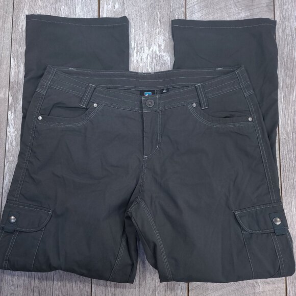 Kuhl Pants Womens 16 Gray Splash Roll Up Cargo Outdoor Hiking Lightweight - Picture 4 of 9
